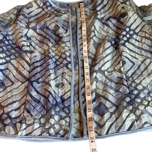 Chico’s sheer blue blazer L / Size 12 - Picture 11 of 12